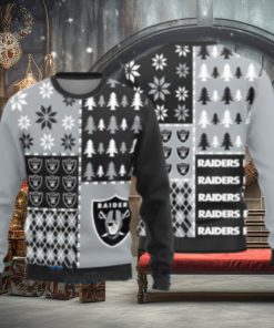 Las Vegas Raiders Christmas Pattern Ugly Christmas Sweater Christmas Gift