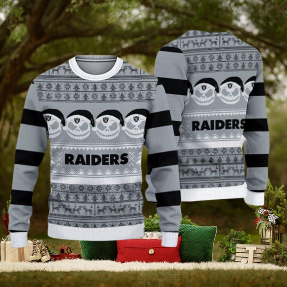 Raiders Football Christmas Knitted Sweater For Men And Women - YesItCustom