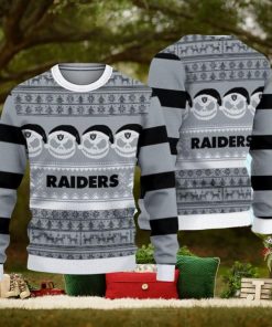 Las Vegas Raiders Christmas Reindeer Pattern Limited Edition Ugly Sweater