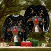 Las Vegas Raiders Christmas Reindeer Sunglasses Mittens All Over Print 3D Sweater For Fans Gift Christmas