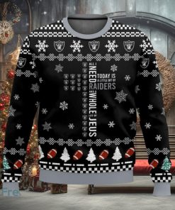 Las Vegas Raiders Cross 3D Sweater Christmas Gift Ugly Christmas Sweate