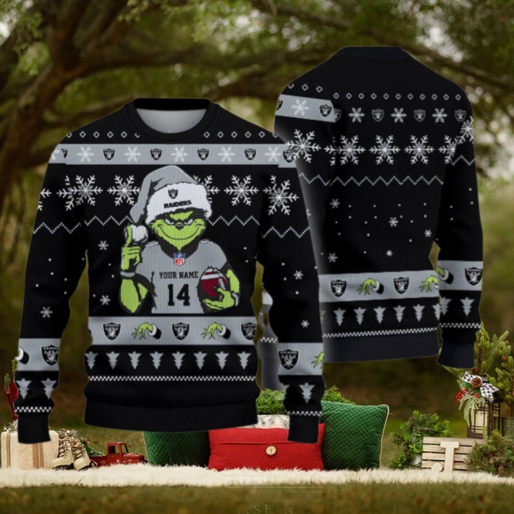 Las Vegas Raiders Custom Chrismas Ugly Sweater Las Vegas Raiders Custom Chrismas Ugly Sweater