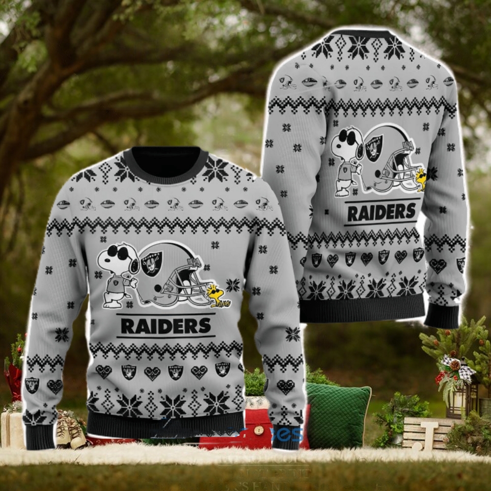 Las Vegas Raiders Cute Snoopy Football Helmet Ugly Christmas Sweater Cute Christmas Gift Las Vegas Raiders Cute Snoopy Football Helmet Ugly Christmas Sweater Cute Christmas Gift