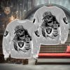 Las Vegas Raiders Halloween Skull Edition Unisex Chime Halloween Ugly Sweater For Men And Women Gift Christmas