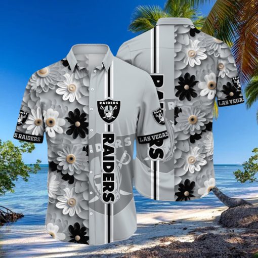 Las Vegas Raiders Hawaii Shirt Flower Sporty And Stylish