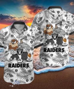Las Vegas Raiders Hawaiian Shirt Taz and Bugs For NFL Team