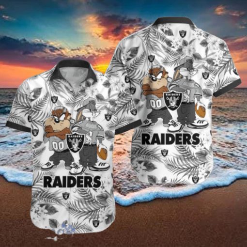 Las Vegas Raiders Hawaiian Shirt Taz and Bugs For NFL Team
