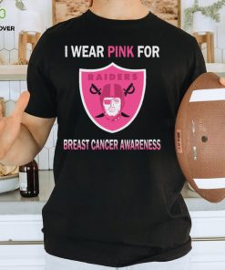 Las Vegas Raiders I wear pink for Breast Cancer Awareness 2023 shirt