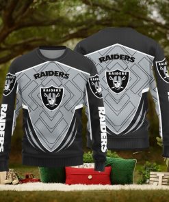 Las Vegas Raiders Knitted Ugly Christmas Sweater AOP Gift For Men And Women