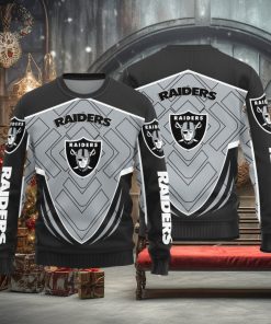 Las Vegas Raiders Knitted Ugly Christmas Sweater AOP Gift For Men And Women