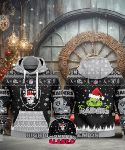 Las Vegas Raiders Merry Christmas Ugly Hoodie Sweatshirt