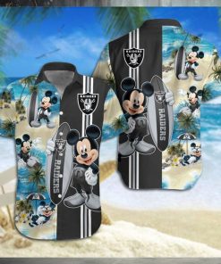Las Vegas Raiders Mickey Mouse Hawaiian Shirt