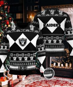 Las Vegas Raiders NFL Black Christmas Sweater