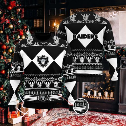 Las Vegas Raiders NFL Black Christmas Sweater