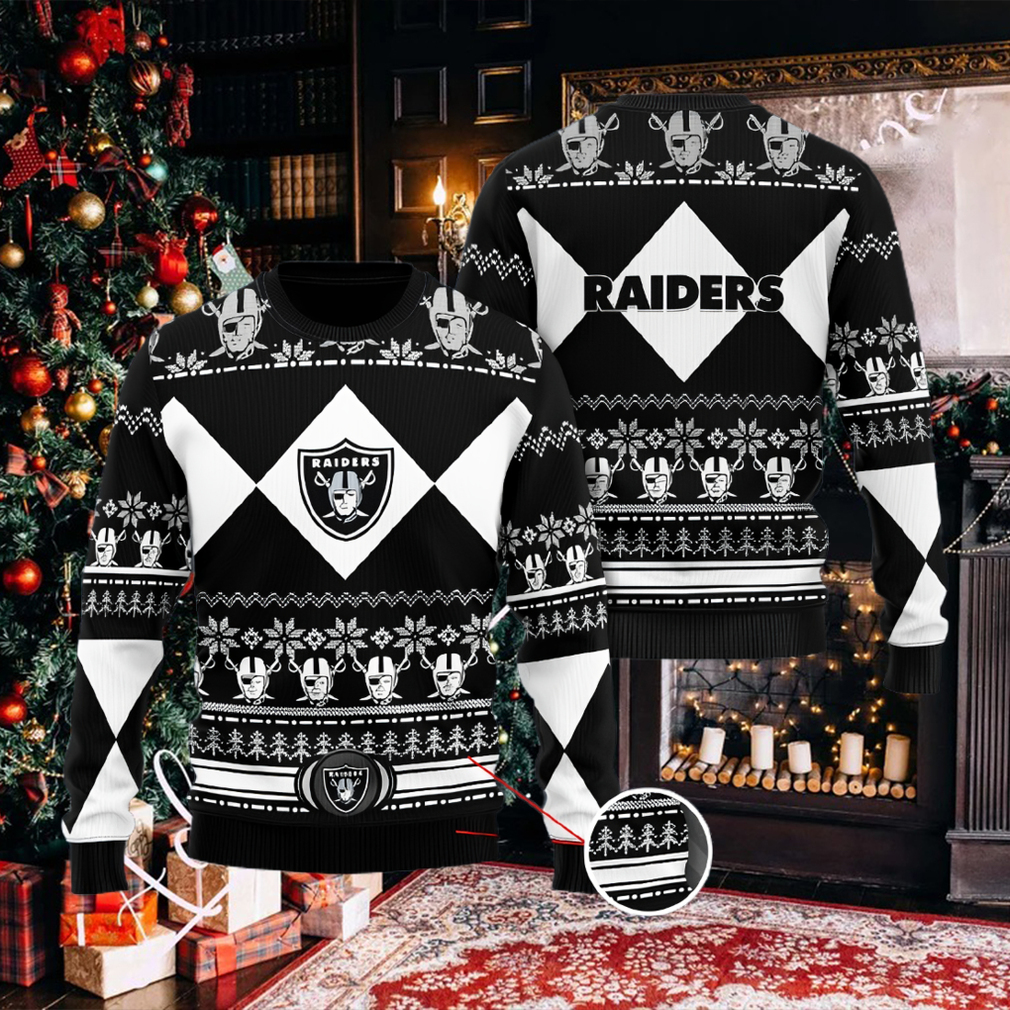 Las Vegas Raiders NFL Black Christmas Sweater Las Vegas Raiders NFL Black Christmas Sweater