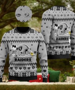 Las Vegas Raiders NFL Cute The Snoopy Show Football Helmet Ugly Christmas Sweater