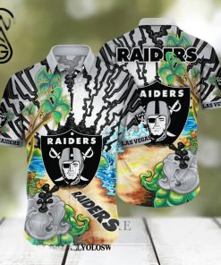 Las Vegas Raiders NFL Flower Classic Full Printed Hawaiian Shirt