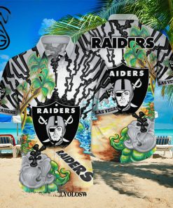 Las Vegas Raiders NFL Flower Classic Full Printed Hawaiian Shirt