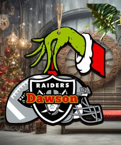 Las Vegas Raiders NFL Grinch Personalized Ornament SP121023113ID03