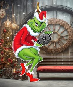 Las Vegas Raiders NFL Grinch Stole Christmas Ornament