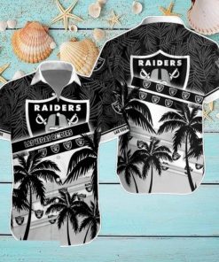 Las Vegas Raiders NFL Hawaiian Shirt Palm Trees Pattern New Design For Fans