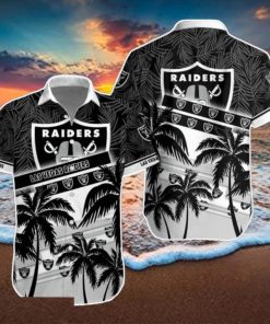 Las Vegas Raiders NFL Hawaiian Shirt Palm Trees Pattern New Design For Fans