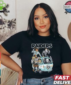 Las Vegas Raiders NFL Horror Characters Movie Hippie Halloween Shirt
