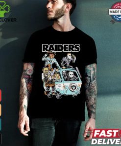 Las Vegas Raiders NFL Horror Characters Movie Hippie Halloween Shirt