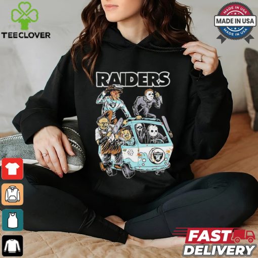 Las Vegas Raiders NFL Horror Characters Movie Hippie Halloween Shirt