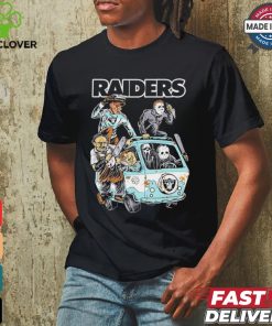 Las Vegas Raiders NFL Horror Characters Movie Hippie Halloween Shirt