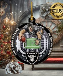 Las Vegas Raiders NFL Mascot Christmas Tree Decorations Ornament