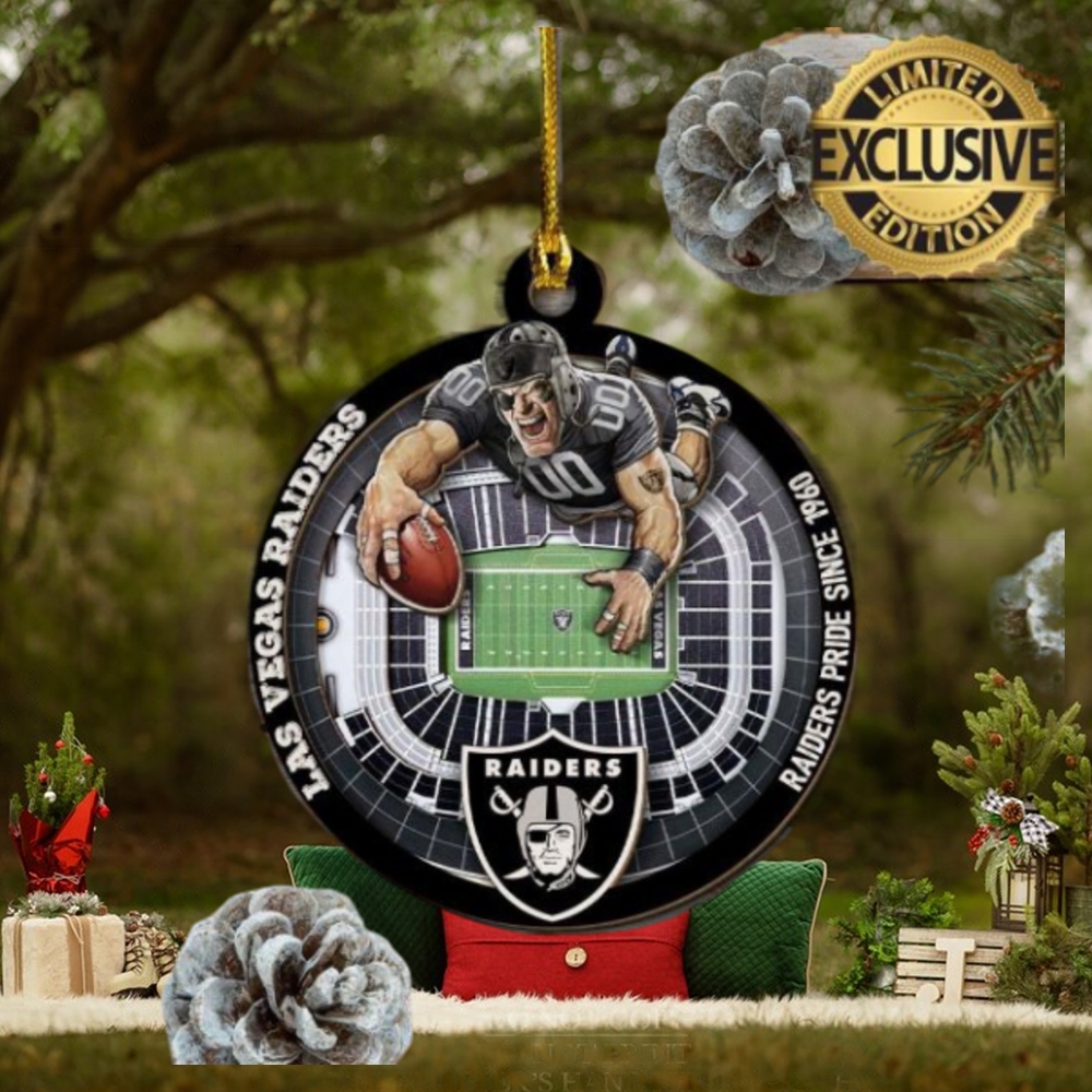 Las Vegas Raiders NFL Mascot Christmas Tree Decorations Ornament Las Vegas Raiders NFL Mascot Christmas Tree Decorations Ornament