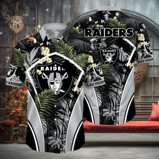 Las Vegas Raiders NFL Player Symbol All Over Print Short Sleeve Hawaiian Shirt