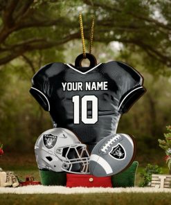 Las Vegas Raiders NFL Sport Ornament Custom Name And Number