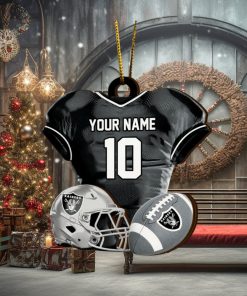 Las Vegas Raiders NFL Sport Ornament Custom Name And Number