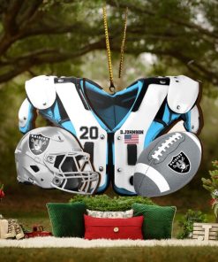 Las Vegas Raiders NFL Sport Ornament Custom Your Name And Number