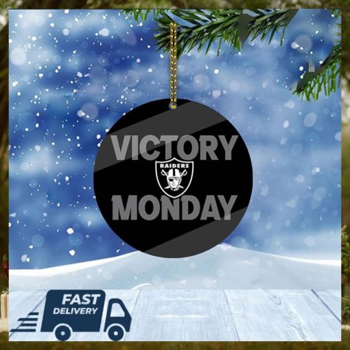 Las Vegas Raiders NFL Victory Monday Christmas Tree Decorations Xmas Ornament