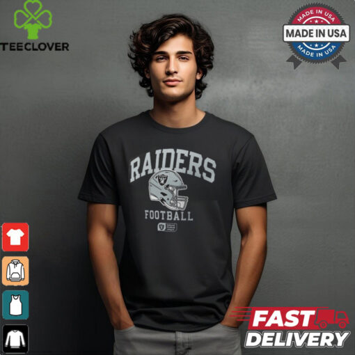 Las Vegas Raiders Nike Anthracite Helmet Essential T Shirt
