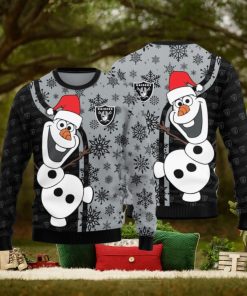 Las Vegas Raiders Olaf Christmas Funny Knitted Sweater