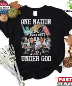 Las Vegas Raiders One Nation Under God Signatures 2024 Shirt
