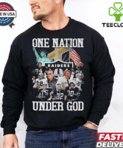 Las Vegas Raiders One Nation Under God Signatures 2024 Shirt