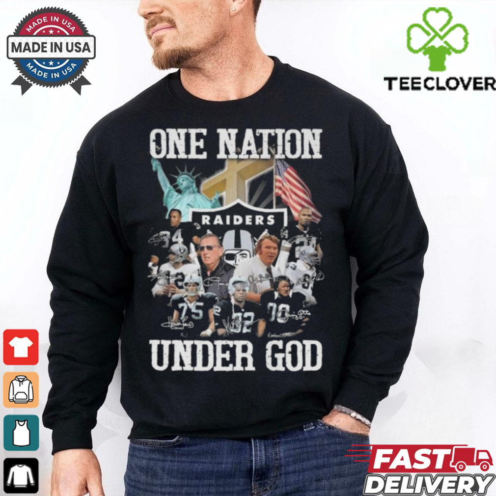 Las Vegas Raiders One Nation Under God Signatures 2024 Shirt Las Vegas Raiders One Nation Under God Signatures 2024 Shirt