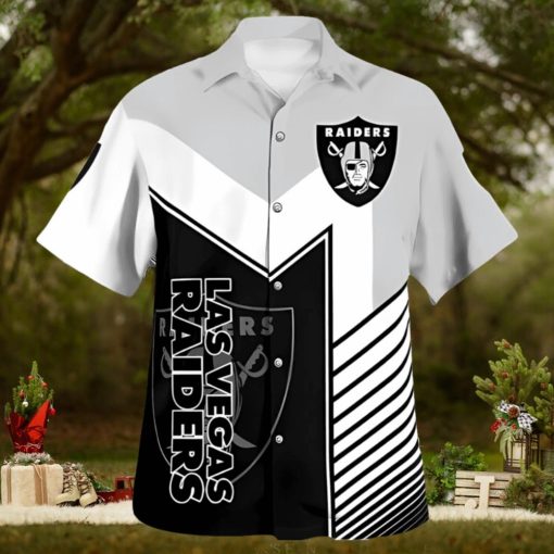 Las Vegas Raiders Standard Floral 3D Hawaiian Shirt Best For Fans Beach Gift For Men And Women