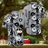 Las Vegas Raiders Surfboard Parttern Mickey Mouse Flower Hawaiian Shirt