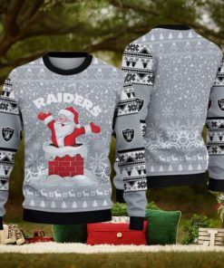 Las Vegas Raiders Ugly Christmas Santa Claus Xmas Sweater Savior Gift Mens Women
