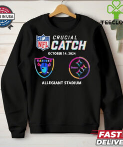 Las Vegas Raiders Vs Pittsburgh Steelers October 14, 2024 NFL Crucial Catch t hoodie, sweater, longsleeve, shirt v-neck, t-shirt