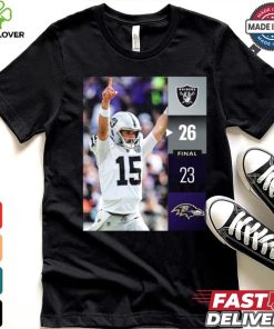 Las Vegas Raiders Win 26 23 Baltimore Ravens NFL Week 2 Final Score Shirt