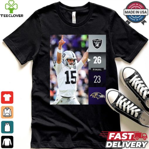 Las Vegas Raiders Win 26 23 Baltimore Ravens NFL Week 2 Final Score Shirt