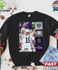 Las Vegas Raiders Win 26 23 Baltimore Ravens NFL Week 2 Final Score Shirt