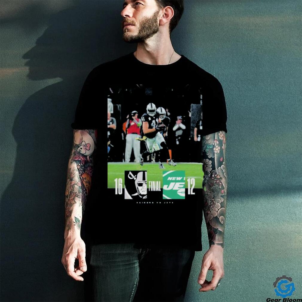 Las Vegas Raiders Wins 16 12 New York Jets Nfl 2023 Game Final Score Shirt Las Vegas Raiders Wins 16 12 New York Jets Nfl 2023 Game Final Score Shirt